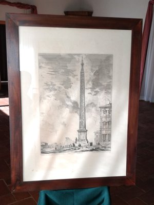 Piranesi, Views of Rome: Egyptian Obelisk, Etching, Framed-VDX-1180701