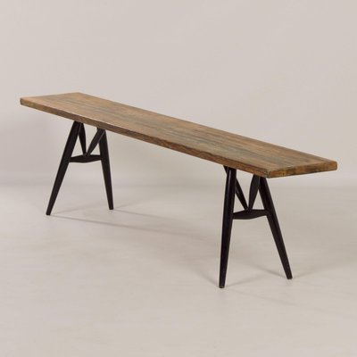 Pirkka Bench by Ilmari Tapiovaara for Laukaa Wood, 1950s-ZT-1328421