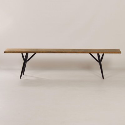 Pirkka Bench by Ilmari Tapiovaara for Laukaa Wood, 1950s-ZT-1328421