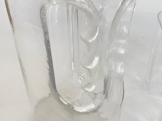 Pitcher and Glasses in Art Glass by Claus Josef Riedel for Riedel, Austria, 1969, Set of 7-UR-1706026