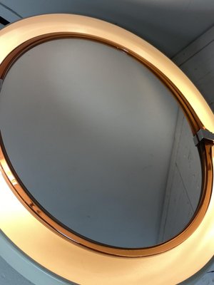 Pivoting and Lighted Oval Mirror from Allibert, 1970s-WZZ-828559