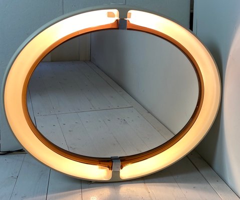 Pivoting and Lighted Oval Mirror from Allibert, 1970s-WZZ-828559