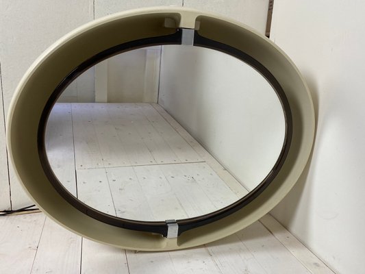 Pivoting and Lighted Oval Mirror from Allibert, 1970s-WZZ-828559