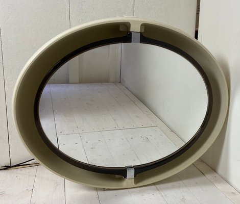 Pivoting and Lighted Oval Mirror from Allibert, 1970s-WZZ-828559