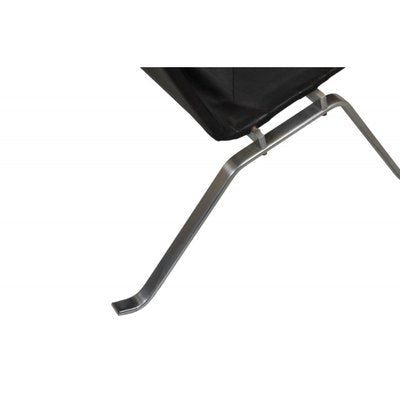 Pk-22 Lounge Chair in Patinated Black Leather by Poul Kjærholm, 1980s-MTD-1807559