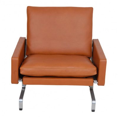 PK-31/1 Armchair in Cognac Aniline Leather by Poul Kjærholm for E. Kold Christensen, 1970s-MTD-1400659