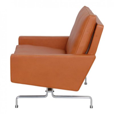 PK-31/1 Armchair in Cognac Aniline Leather by Poul Kjærholm for E. Kold Christensen, 1970s-MTD-1400659