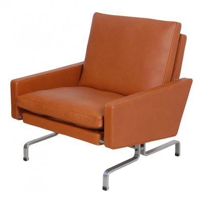 PK-31/1 Armchair in Cognac Aniline Leather by Poul Kjærholm for E. Kold Christensen, 1970s-MTD-1400659