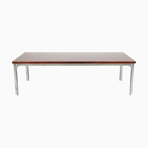 PK-57 Rectangular Coffee Table in Mahogany and Steel by Poul Kjærholm for E. Kold Christensen, 1920s-MTD-1400249