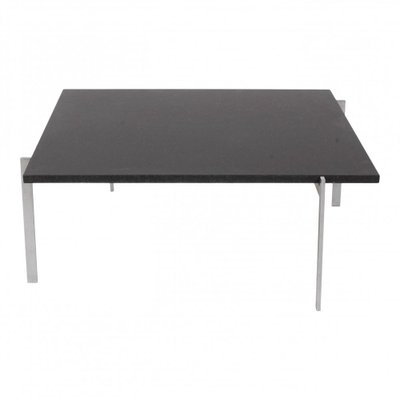 PK-61 Table in Black Granite by Poul Kjærholm for Fritz Hansen-MTD-1400201