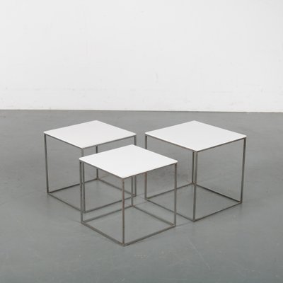 PK 71 Nesting Tables by Poul Kjærholm for E. Kold Christensen, 1960s, Set of 3-GG-567700