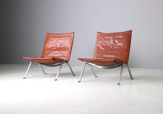 Pk22 Lounge Chairs by Poul Kjærholm for E. Kold Christensen, 1956, Set of 2-DXL-1738273