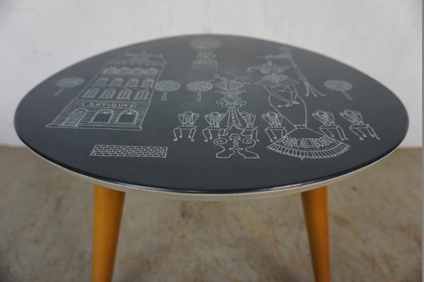 Plant Table with Decorated Top, 1950s-GPQ-1352540