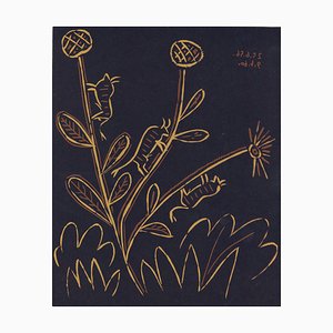 Plante aux Toritos - Linocut Reproduction After Pablo Picasso - 1962 1962-ZCI-757516