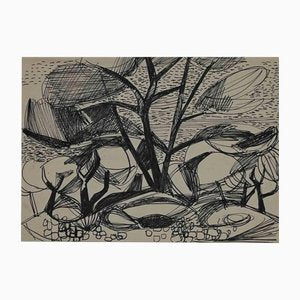 Plants by the Sea, Original Drawing, 1950s-ZCI-1164469