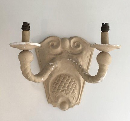 Plaster Wall Lights, 1940s, Set of 2-BA-1365609