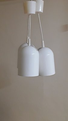 Plastic and Metal Ceiling Reflector Lamps, 1980s, Set of 3-HOI-1424856