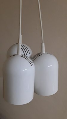 Plastic and Metal Ceiling Reflector Lamps, 1980s, Set of 3-HOI-1424856