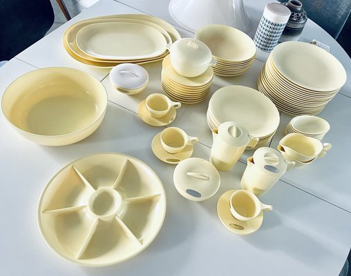 Plastic Dinner Service for 9, France, 1960s, Set of 72-HDF-1716240