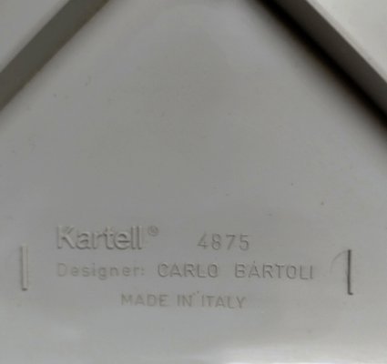 Plastic Model 4875 Chair by Carlo Bartoli for Kartell, Italy, 1970s-YUW-1797646