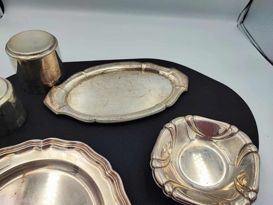 Plates, Trays, Plate & Containers, 1920s, Set of 5-CAQ-1794812