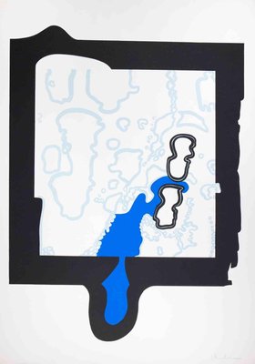 Plinio Mesciulam, Abstract Composition, Original Lithograph, 1973-ZCI-1307006