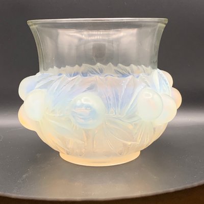 Plum Glass Vase by R.Lalique for R.Lalique, 1930s-DNG-554747