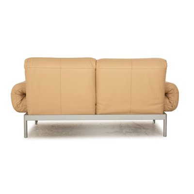 Plura Leather Two Seater Beige Sofa from Rolf Benz-RQW-1819591