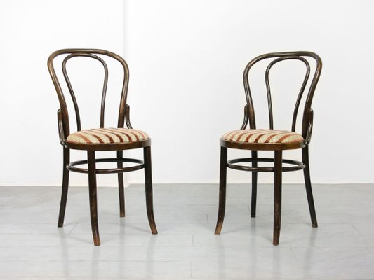 Plush Upholstered Dining Chairs by Michael Thonet, 1970s, Set of 2-HGJ-887679