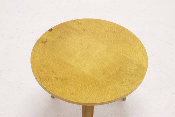 Plywood and Birch Coffee Table by Cor Alons for Gouda den Boer, 1950s-VV-555510