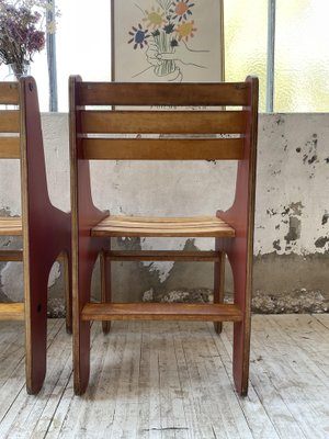 Plywood Chairs, 1980s, Set of 4-LCU-1406570