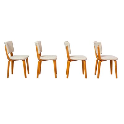 Plywood Multiplex Dining Chairs by Cor Alons & J.C. Jansen for C. de Boer, 1950s, Set of 4-YI-763888