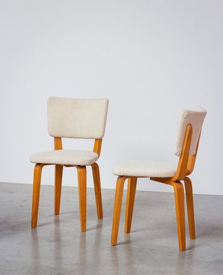 Plywood Multiplex Dining Chairs by Cor Alons & J.C. Jansen for C. de Boer, 1950s, Set of 4-YI-763888