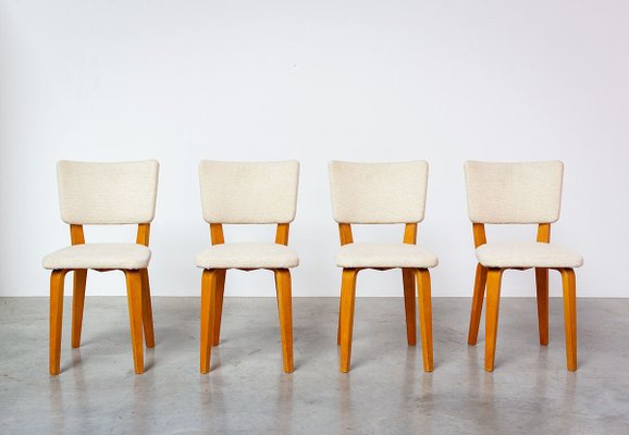 Plywood Multiplex Dining Chairs by Cor Alons & J.C. Jansen for C. de Boer, 1950s, Set of 4-YI-763888