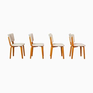 Plywood Multiplex Dining Chairs by Cor Alons & J.C. Jansen for C. de Boer, 1950s, Set of 4-YI-763888