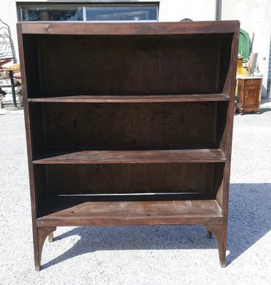 Plywood Open Etagere Bookcase, Italy, 1940s-RAQ-1300530