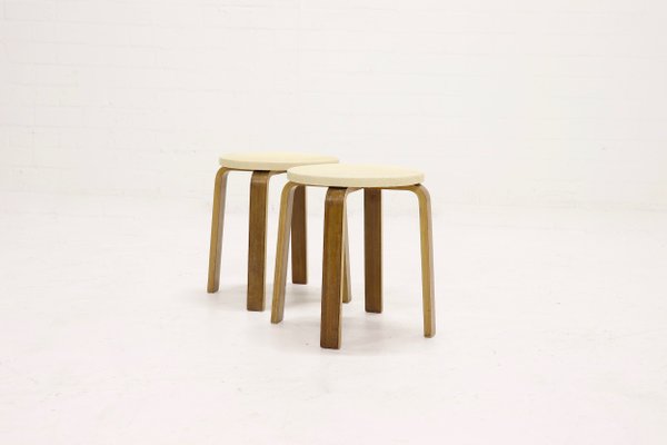 Plywood Stools by Cor Alons for Gouda den Boer, 1950s, Set of 2-VV-555509