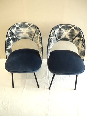 Poach Chairs in Velvet, Set of 2-TKR-1343753