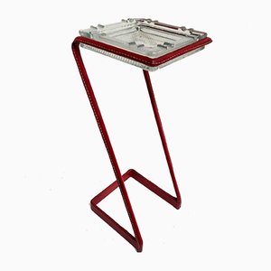 Pocket Tray on Leather Covered Stand by Jacques Adnet-VRR-1003596