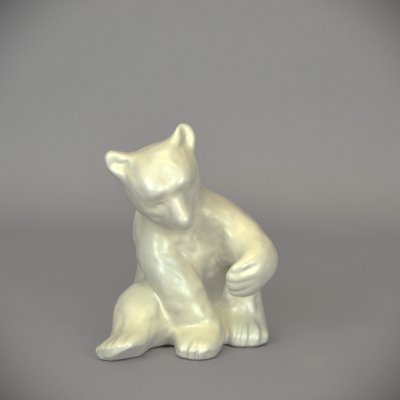 Polar Bear Figureine by Vicke Lindstrand for Upsala Ekeby, 1940s-AOU-1772687