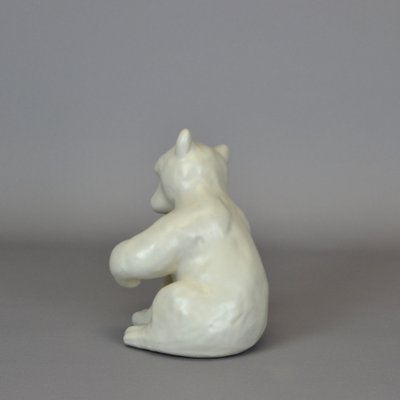 Polar Bear Figureine by Vicke Lindstrand for Upsala Ekeby, 1940s-AOU-1772687