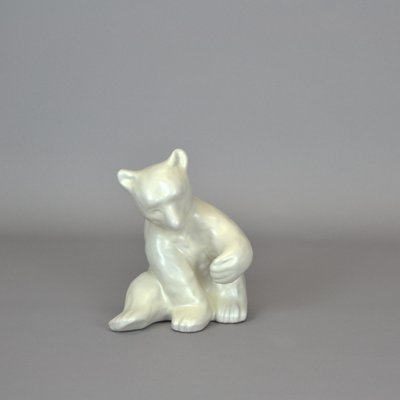 Polar Bear Figureine by Vicke Lindstrand for Upsala Ekeby, 1940s-AOU-1772687