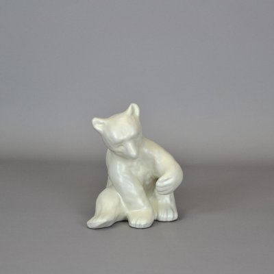 Polar Bear Figureine by Vicke Lindstrand for Upsala Ekeby, 1940s-AOU-1772687