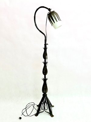 Polish Brutalist Iron Floor Lamp, 1970s-ZCY-1778072