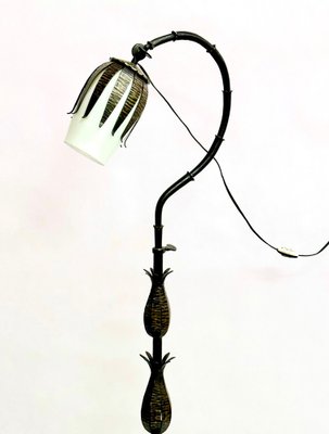 Polish Brutalist Iron Floor Lamp, 1970s-ZCY-1778072