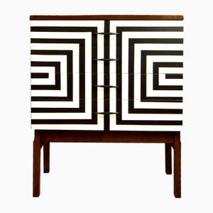 Polish Chest of Drawers with Op Art Motif, 1970s-YQY-2021880