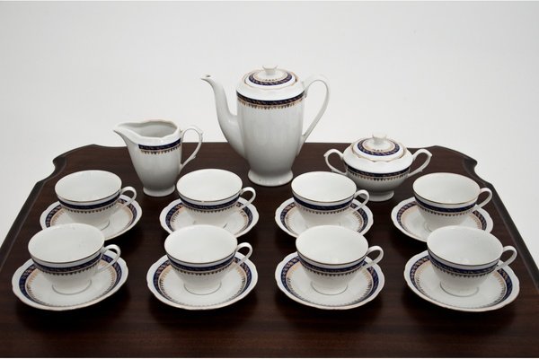 Polish Coffee Set from Ćmielów, 1980s, Set of 21-BXB-690779