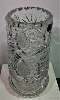 Polish Crystal Vase from Zawiercie, 1970s-IKW-846322