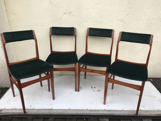 Polish Dining Chairs from Olsztyńskie Fabryki Mebli, 1960s, Set of 4-WQQ-868926