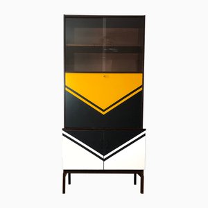 Polish Secretaire with Manual Geomertic Motif, 1970, Set of 2-YQY-2016585